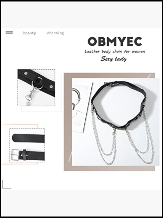 Punk Leather Body Chain Gothic Waist Harness Layered Belt Nightclub Prom main image 4